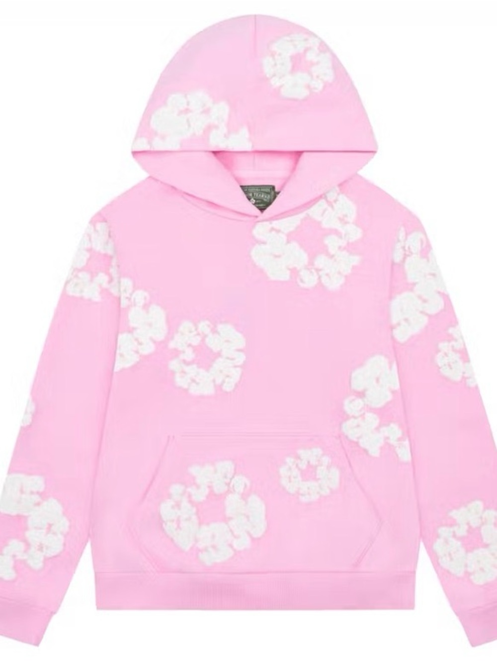 Denim Tears Cotton Wreath Hoodie| Pink White